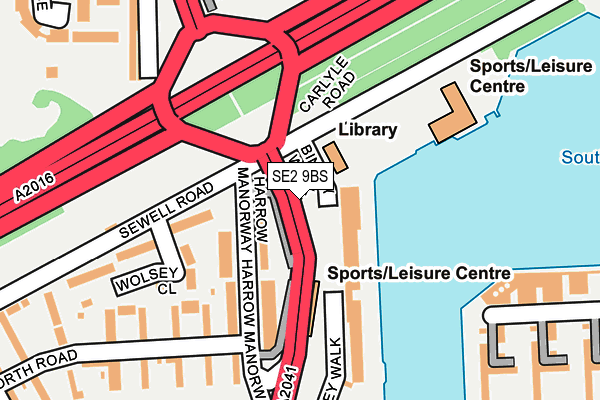 SE2 9BS map - OS OpenMap – Local (Ordnance Survey) SE2 9BS map - OS OpenMap – Local (Ordnance Survey)