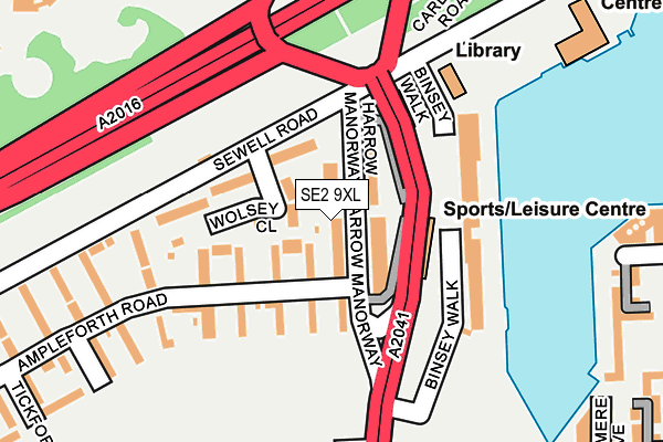 SE2 9XL map - OS OpenMap – Local (Ordnance Survey) SE2 9XL map - OS OpenMap – Local (Ordnance Survey)