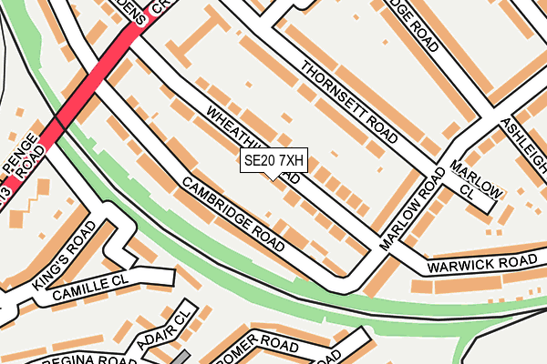 SE20 7XH map - OS OpenMap – Local (Ordnance Survey) SE20 7XH map - OS OpenMap – Local (Ordnance Survey)