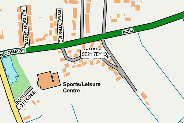 SE21 7EY map - OS OpenMap – Local (Ordnance Survey) SE21 7EY map - OS OpenMap – Local (Ordnance Survey)