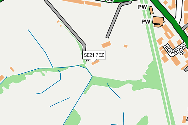 SE21 7EZ map - OS OpenMap – Local (Ordnance Survey) SE21 7EZ map - OS OpenMap – Local (Ordnance Survey)