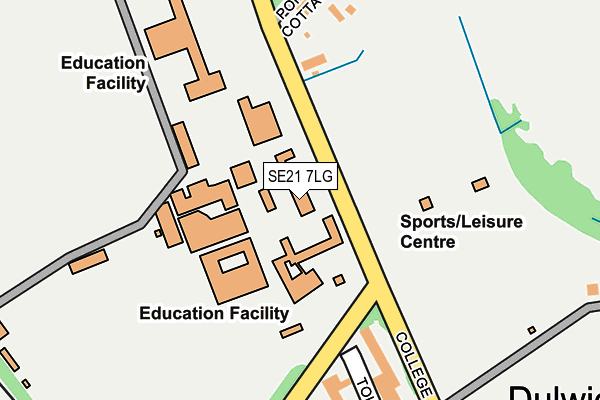 SE21 7LG map - OS OpenMap – Local (Ordnance Survey) SE21 7LG map - OS OpenMap – Local (Ordnance Survey)
