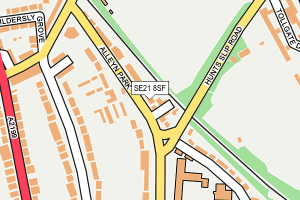 SE21 8SF map - OS OpenMap – Local (Ordnance Survey) SE21 8SF map - OS OpenMap – Local (Ordnance Survey)