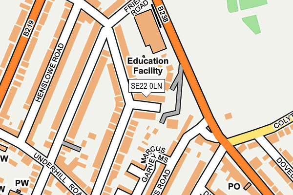 SE22 0LN maps, stats, and open data