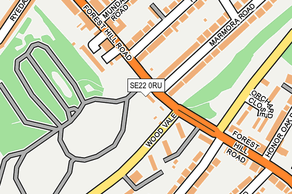 SE22 0RU map - OS OpenMap – Local (Ordnance Survey) SE22 0RU map - OS OpenMap – Local (Ordnance Survey)