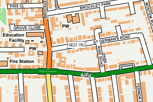 SE23 1RJ map - OS OpenMap – Local (Ordnance Survey) SE23 1RJ map - OS OpenMap – Local (Ordnance Survey)
