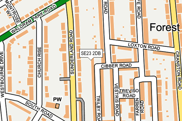 SE23 2DB map - OS OpenMap – Local (Ordnance Survey) SE23 2DB map - OS OpenMap – Local (Ordnance Survey)