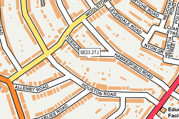 SE23 2TJ map - OS OpenMap – Local (Ordnance Survey) SE23 2TJ map - OS OpenMap – Local (Ordnance Survey)