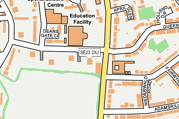 SE23 2XJ map - OS OpenMap – Local (Ordnance Survey) SE23 2XJ map - OS OpenMap – Local (Ordnance Survey)