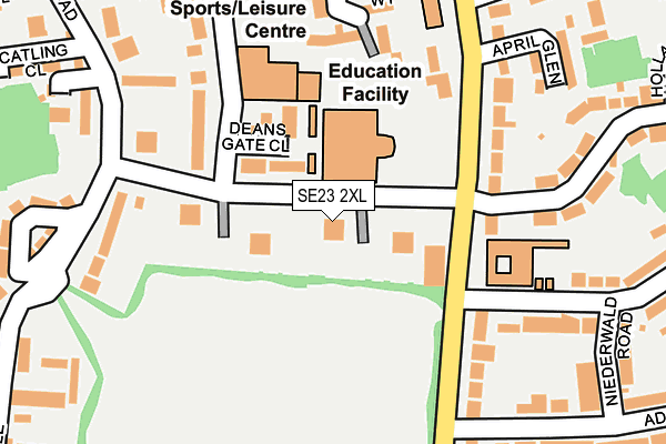 SE23 2XL map - OS OpenMap – Local (Ordnance Survey) SE23 2XL map - OS OpenMap – Local (Ordnance Survey)