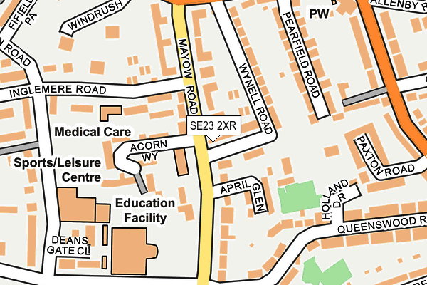SE23 2XR map - OS OpenMap – Local (Ordnance Survey) SE23 2XR map - OS OpenMap – Local (Ordnance Survey)