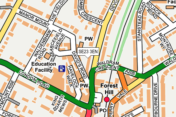 SE23 3EN map - OS OpenMap – Local (Ordnance Survey) SE23 3EN map - OS OpenMap – Local (Ordnance Survey)