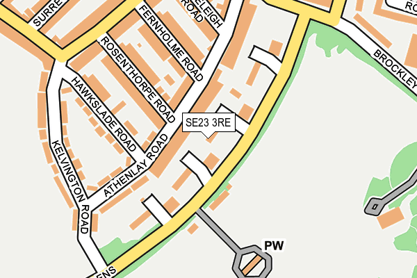 SE23 3RE map - OS OpenMap – Local (Ordnance Survey) SE23 3RE map - OS OpenMap – Local (Ordnance Survey)