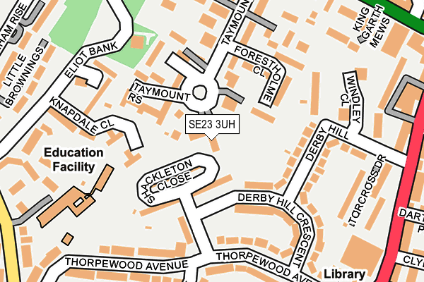 SE23 3UH map - OS OpenMap – Local (Ordnance Survey)