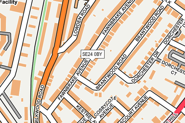 SE24 0BY map - OS OpenMap – Local (Ordnance Survey) SE24 0BY map - OS OpenMap – Local (Ordnance Survey)