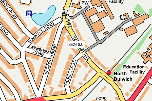 SE24 9JJ map - OS OpenMap – Local (Ordnance Survey) SE24 9JJ map - OS OpenMap – Local (Ordnance Survey)
