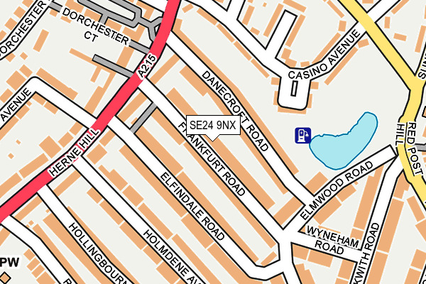 SE24 9NX map - OS OpenMap – Local (Ordnance Survey) SE24 9NX map - OS OpenMap – Local (Ordnance Survey)