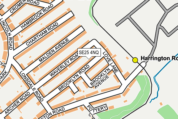 SE25 4NQ map - OS OpenMap – Local (Ordnance Survey) SE25 4NQ map - OS OpenMap – Local (Ordnance Survey)