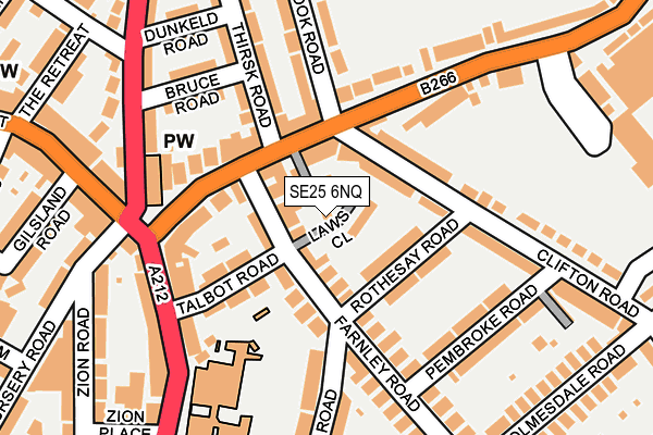 SE25 6NQ map - OS OpenMap – Local (Ordnance Survey) SE25 6NQ map - OS OpenMap – Local (Ordnance Survey)