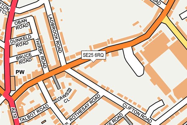 SE25 6RQ map - OS OpenMap – Local (Ordnance Survey) SE25 6RQ map - OS OpenMap – Local (Ordnance Survey)