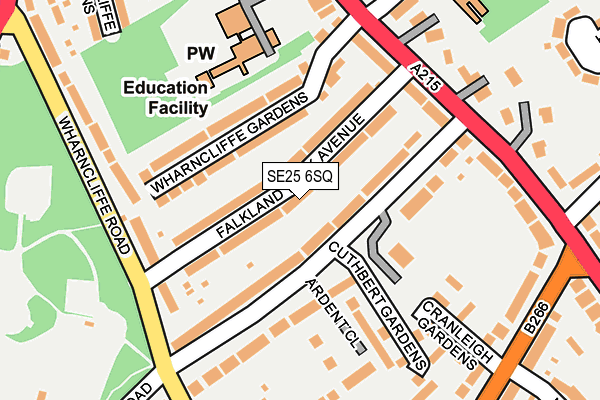 SE25 6SQ map - OS OpenMap – Local (Ordnance Survey) SE25 6SQ map - OS OpenMap – Local (Ordnance Survey)