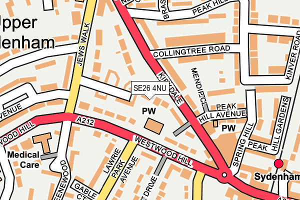 SE26 4NU map - OS OpenMap – Local (Ordnance Survey) SE26 4NU map - OS OpenMap – Local (Ordnance Survey)