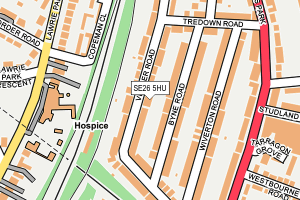 SE26 5HU map - OS OpenMap – Local (Ordnance Survey) SE26 5HU map - OS OpenMap – Local (Ordnance Survey)