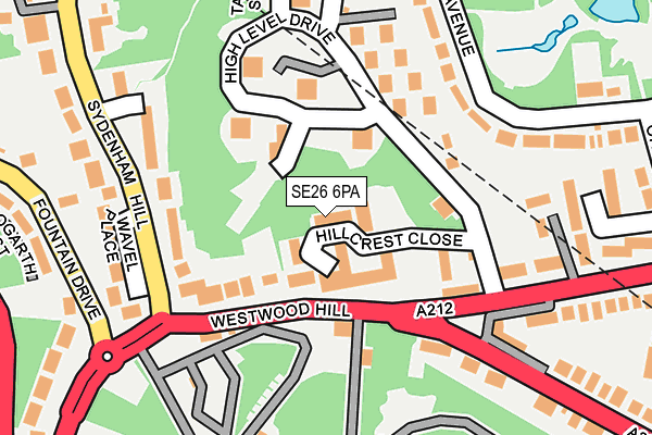 SE26 6PA map - OS OpenMap – Local (Ordnance Survey) SE26 6PA map - OS OpenMap – Local (Ordnance Survey)
