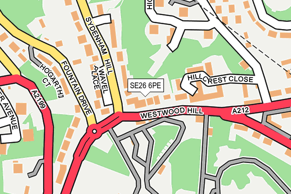 SE26 6PE map - OS OpenMap – Local (Ordnance Survey) SE26 6PE map - OS OpenMap – Local (Ordnance Survey)