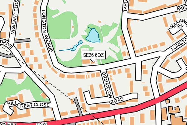 SE26 6QZ map - OS OpenMap – Local (Ordnance Survey) SE26 6QZ map - OS OpenMap – Local (Ordnance Survey)