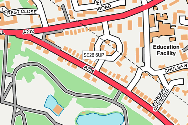 SE26 6UP map - OS OpenMap – Local (Ordnance Survey) SE26 6UP map - OS OpenMap – Local (Ordnance Survey)