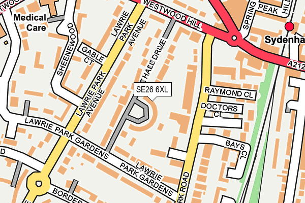 SE26 6XL map - OS OpenMap – Local (Ordnance Survey) SE26 6XL map - OS OpenMap – Local (Ordnance Survey)