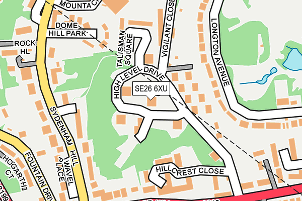 SE26 6XU map - OS OpenMap – Local (Ordnance Survey) SE26 6XU map - OS OpenMap – Local (Ordnance Survey)