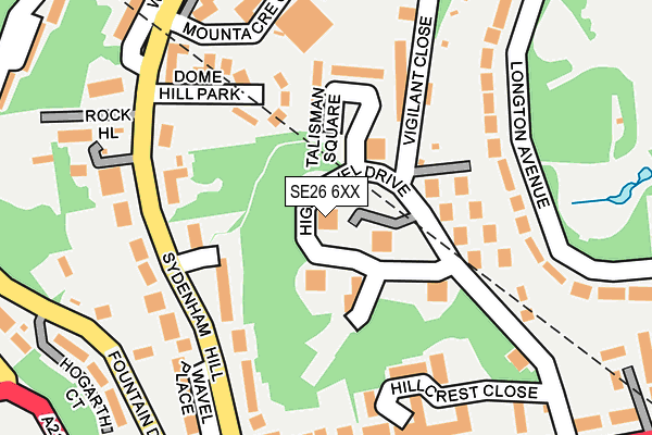 SE26 6XX map - OS OpenMap – Local (Ordnance Survey) SE26 6XX map - OS OpenMap – Local (Ordnance Survey)