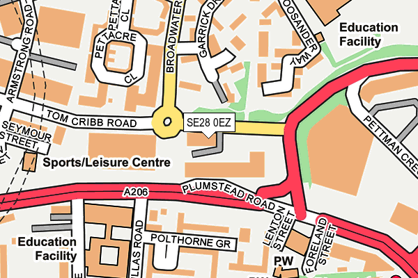 SE28 0EZ map - OS OpenMap – Local (Ordnance Survey) SE28 0EZ map - OS OpenMap – Local (Ordnance Survey)