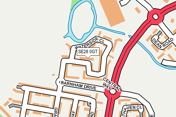 SE28 0GT map - OS OpenMap – Local (Ordnance Survey) SE28 0GT map - OS OpenMap – Local (Ordnance Survey)