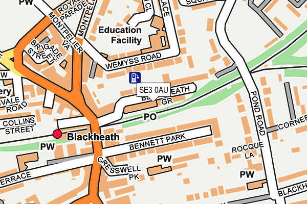 SE3 0AU map - OS OpenMap – Local (Ordnance Survey) SE3 0AU map - OS OpenMap – Local (Ordnance Survey)