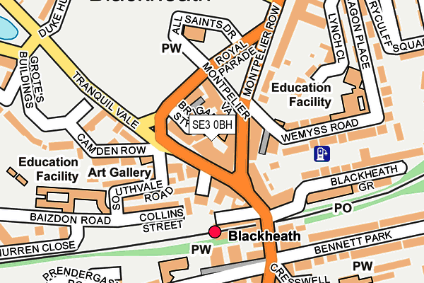 SE3 0BH map - OS OpenMap – Local (Ordnance Survey) SE3 0BH map - OS OpenMap – Local (Ordnance Survey)