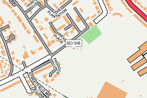 SE3 0HB map - OS OpenMap – Local (Ordnance Survey) SE3 0HB map - OS OpenMap – Local (Ordnance Survey)