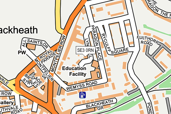 SE3 0RN map - OS OpenMap – Local (Ordnance Survey) SE3 0RN map - OS OpenMap – Local (Ordnance Survey)