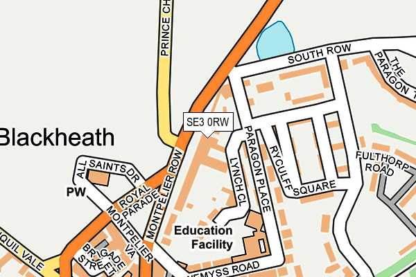 SE3 0RW map - OS OpenMap – Local (Ordnance Survey) SE3 0RW map - OS OpenMap – Local (Ordnance Survey)