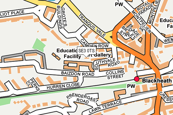 SE3 0TS map - OS OpenMap – Local (Ordnance Survey) SE3 0TS map - OS OpenMap – Local (Ordnance Survey)