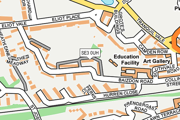 SE3 0UH map - OS OpenMap – Local (Ordnance Survey) SE3 0UH map - OS OpenMap – Local (Ordnance Survey)