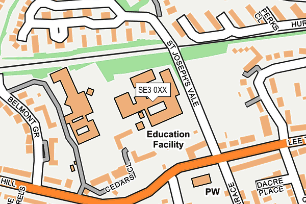 SE3 0XX map - OS OpenMap – Local (Ordnance Survey) SE3 0XX map - OS OpenMap – Local (Ordnance Survey)