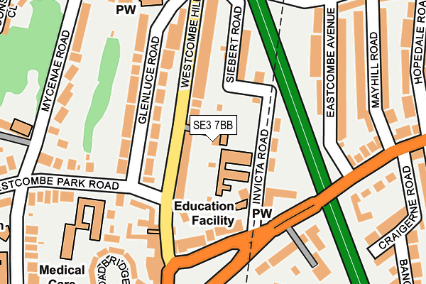 SE3 7BB map - OS OpenMap – Local (Ordnance Survey) SE3 7BB map - OS OpenMap – Local (Ordnance Survey)