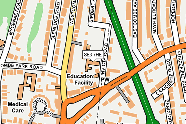 SE3 7HE map - OS OpenMap – Local (Ordnance Survey) SE3 7HE map - OS OpenMap – Local (Ordnance Survey)