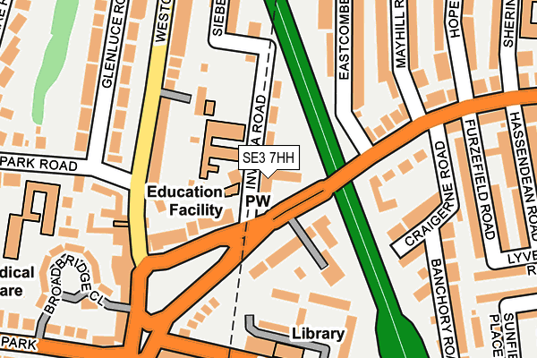 SE3 7HH map - OS OpenMap – Local (Ordnance Survey) SE3 7HH map - OS OpenMap – Local (Ordnance Survey)