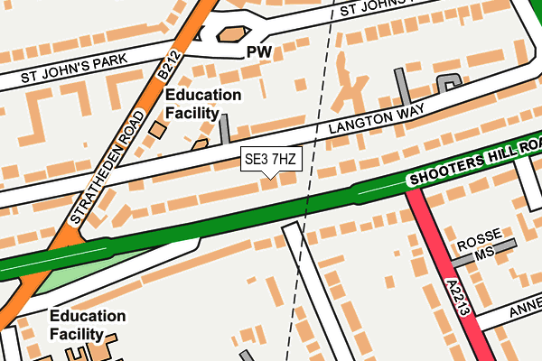 SE3 7HZ map - OS OpenMap – Local (Ordnance Survey) SE3 7HZ map - OS OpenMap – Local (Ordnance Survey)