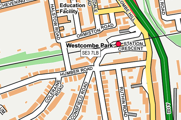 SE3 7LB map - OS OpenMap – Local (Ordnance Survey) SE3 7LB map - OS OpenMap – Local (Ordnance Survey)