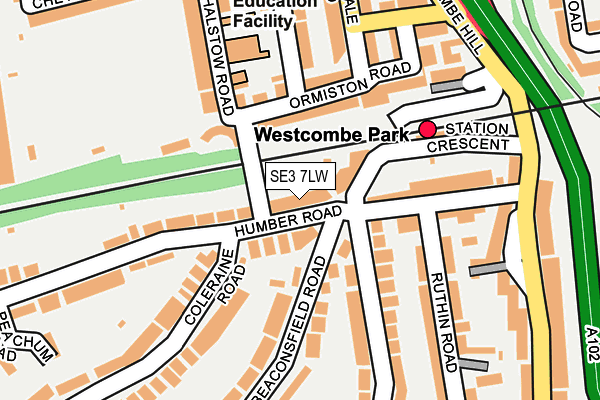 SE3 7LW map - OS OpenMap – Local (Ordnance Survey) SE3 7LW map - OS OpenMap – Local (Ordnance Survey)